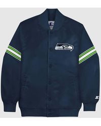 Starter - Seattle Seahawks Satin Full-Snap Jacket - Lyst
