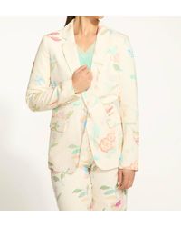 Fdj - Textured Printed Long Sleeves Blazer - Lyst