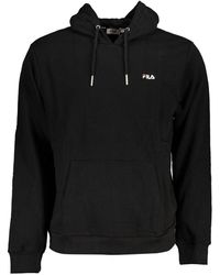 Fila - Sleek Hooded Sweatshirt With Embroidery - Lyst