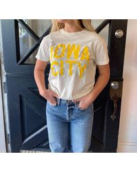 The Original Retro Brand - Curved Iowa City Tee Shirt - Lyst