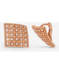 Roberto Coin - Byzantine Barocco 18k Gold Diamond Stud Earrings 7771948axerx - Lyst