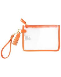 Capri Designs - Game Day Clear Tassel Wristlet - Lyst