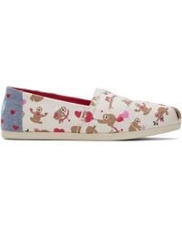TOMS - Alpargata Natural Valentines Day Sloths Espadrille - Lyst