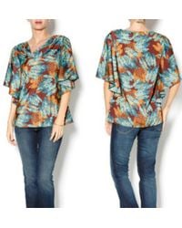 Ivy Jane - Drapey Blouse With Fluttler Sleeves - Lyst