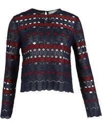 Sandro - Sandro Lace Blouse - Lyst