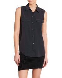 Equipment - Sleeveless Slim Signature Top - Lyst