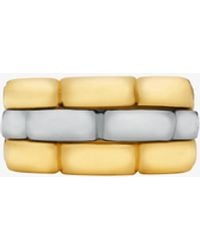 Michael Kors - Two-Tone 3-Link Ring - Lyst