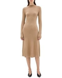 Theory - Flare Midi Dress - Lyst