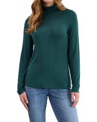 Fdj - Long-Sleeve Mock Neck Top - Lyst