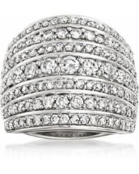 Ross-Simons - Diamond Multi-Row Ring - Lyst