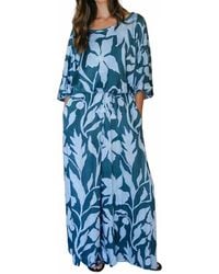 Omika - Verde Boat Neck Blouse - Lyst
