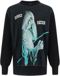 Undercover - Brushed Cotton Oversized Sweatshirt With Graphic Print - Lyst