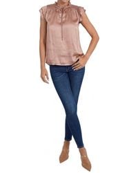 Love Token - Agatha Ruffle Sleeve Top - Lyst