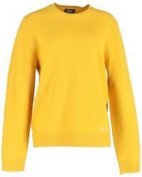 A.P.C. - A. P.C. Logo Knitted Sweater - Lyst
