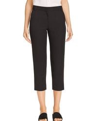 Aqua - Tuxedo Stripe Capri Cropped Pants - Lyst