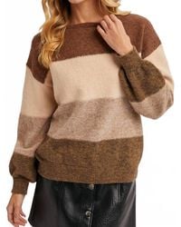 Bluivy - Color Block Knit Sweater - Lyst