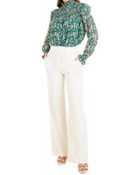 Thml - Smocked Print Blouse - Lyst