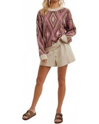 Wishlist - Diamond Dust Long Sleeve Sweater - Lyst