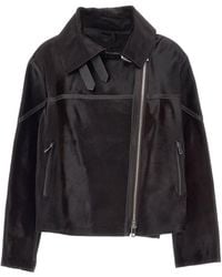 DESA NINETEENSEVENTYTWO - Reversible Leather Shearling Biker Jacket - Lyst