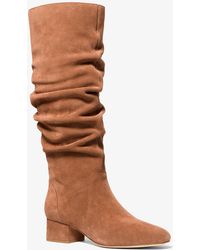 MICHAEL Michael Kors - Indra Suede Boot - Lyst