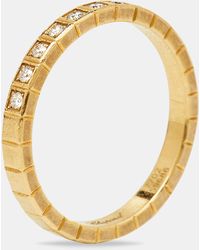 Chopard - Ice Cube Diamonds 18k Gold Ring - Lyst