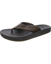 Sanuk - Open Toe Slip On Thong Sandals - Lyst