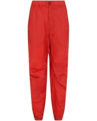Ferragamo - Coated Drawstring Straight-Leg Pants - Lyst