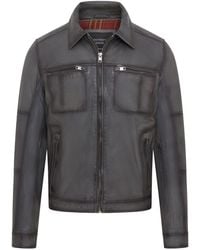 Infinity Leather - Classic Leather Biker Jacket - Lyst