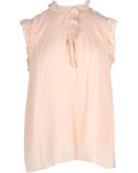 Ba&sh - Shirred Ruffle Top - Lyst