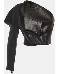 Maticevski - Crepe Regiment One Shoulder Crop Top - Lyst