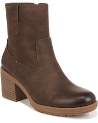 Dr. Scholls - Pearl Faux Leather Western Ankle Boots - Lyst