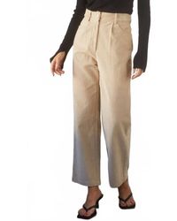 Crescent - Tianna Pleated Corduroy Trouser - Lyst