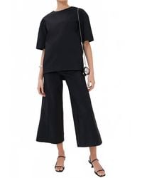 Jonathan Simkhai - Kallin Cropped Wide Leg Pant - Lyst