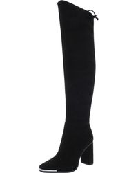 BCBGeneration - Abanna Microsuede Square Toe Over-the-knee Boots - Lyst