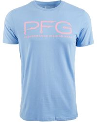 Columbia - Pfg Hooks T-Shirt Light Graphic Short Sleeve Fts894 - Lyst