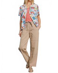 Umgee - Tropical Resort Print Button-Down Top - Lyst