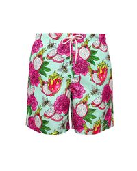Lia Sahara - Patterned Swim Shorts - Lyst