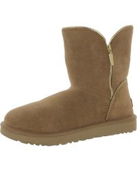 UGG - Florence Leather Side Zipper Winter & Snow Boots - Lyst