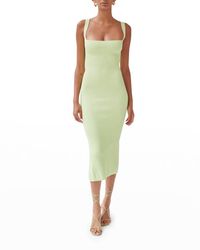 Ronny Kobo - Etia Midi Knit Dress - Lyst
