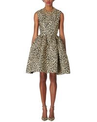 Carolina Herrera - Full Skirt Mini Dress - Lyst