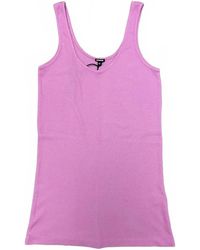 Monrow - Narrow Ribbed Tank - Lyst