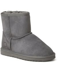 Dearfoams - Suede Slip On Winter & Snow Boots - Lyst