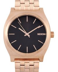 Nixon - Time Teller All Rose Gold Stainless Steel Watch A045 2598 - Lyst