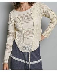 Pol - Lace Long Sleeve Top - Lyst