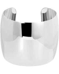 Eklexic - 2 Inch Xl Domed Cuff Bracelet - Lyst