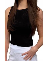 Bobi - Crop Rib Tank - Lyst