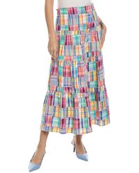 Sara Campbell - Patchwork Tiered Maxi Skirt - Lyst