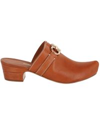 Ferragamo - Phobos Leather Mules - Lyst