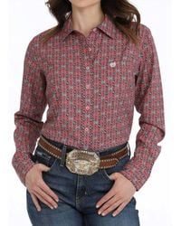 Cinch - Arenaflex Button Down Print Shirt - Lyst
