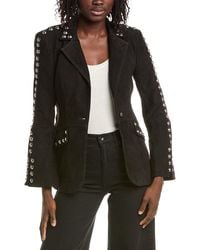 Cinq À Sept - Milly Studded Suede Jacket - Lyst